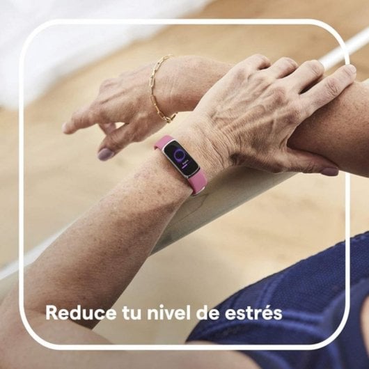 Fitbit Luxe Pulsera de Actividad Rosa Orquídea/Acero Inoxidable Platino