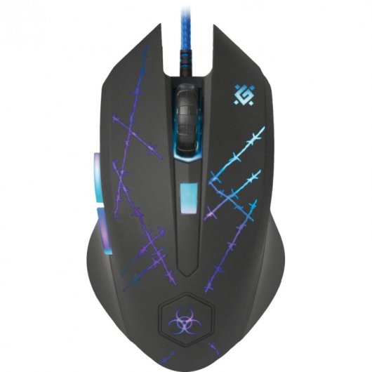 Defender Forced GM-020L 5 Rato Gaming 3200DPI Preto