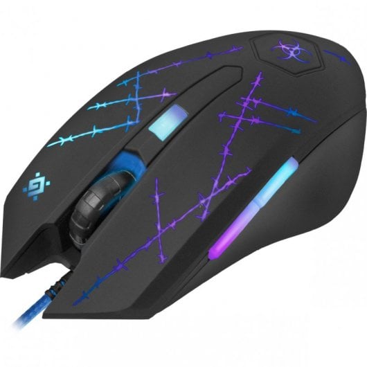 Defender Forced GM-020L 5 Rato Gaming 3200DPI Preto