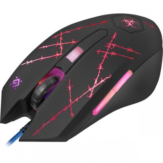 Defender Forced GM-020L 5 Rato Gaming 3200DPI Preto