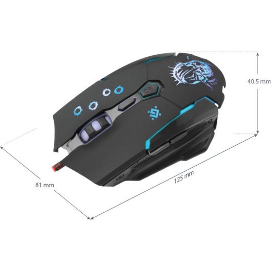Defender Killer GM-170L Ratón Gaming 3200DPI Negro