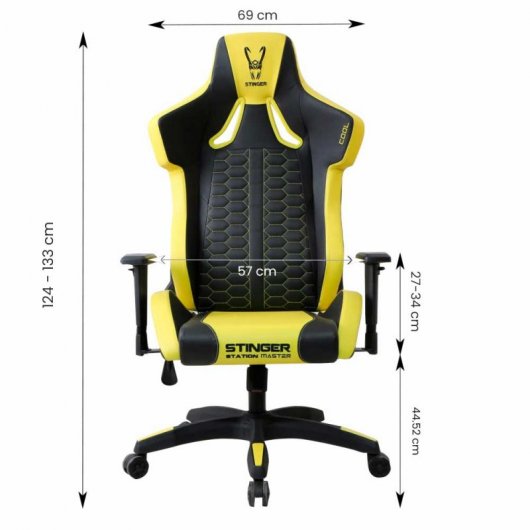 Woxter Stinger Station Master Cool Silla Gaming Amarilla/Negra