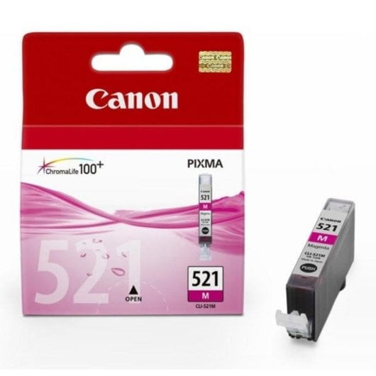 Canon CLI-521M Cartuccia di Inchiostro Magenta Originale per Pixma MP540/IP3600/MX860