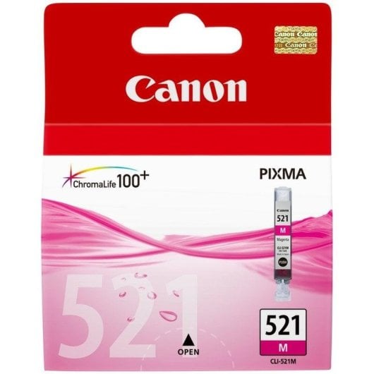 Canon CLI-521M Cartuccia di Inchiostro Magenta Originale per Pixma MP540/IP3600/MX860