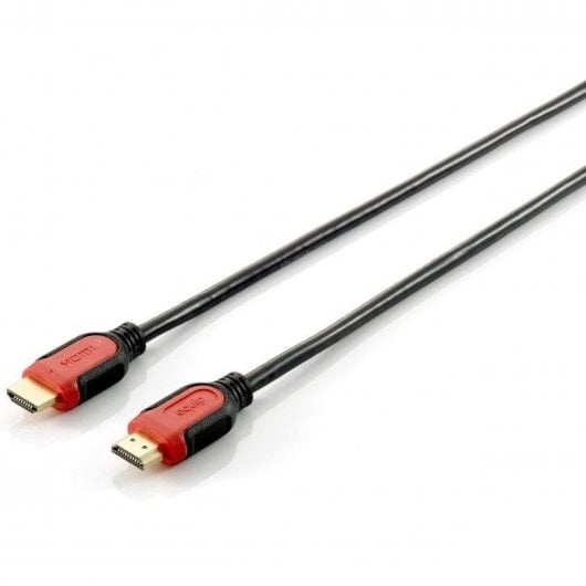 Câble HDMI Equip 119342 2m Noir/Rouge 3D ARC Ethernet Connecteurs Or