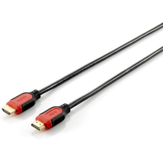 Câble HDMI Equip 119342 2m Noir/Rouge 3D ARC Ethernet Connecteurs Or