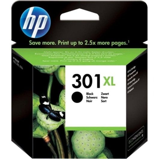 Tintenpatrone HP 301XL Schwarz Original XL Pigmenttinte 8 ml 430 Seiten