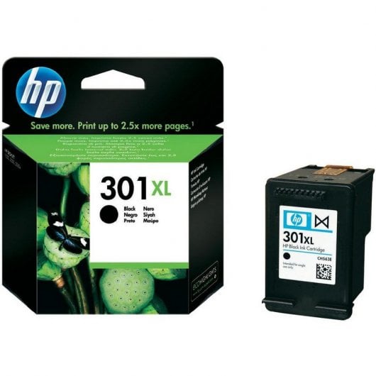 HP 301XL Cartucho Tinta Alta Capacidad Original Negro