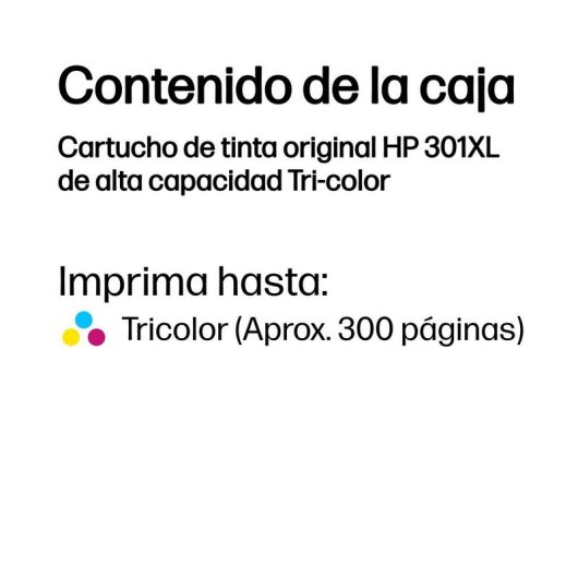 Tintenpatrone HP 301XL Tricolor Cyan Magenta Gelb Hohe Kapazität 6ml