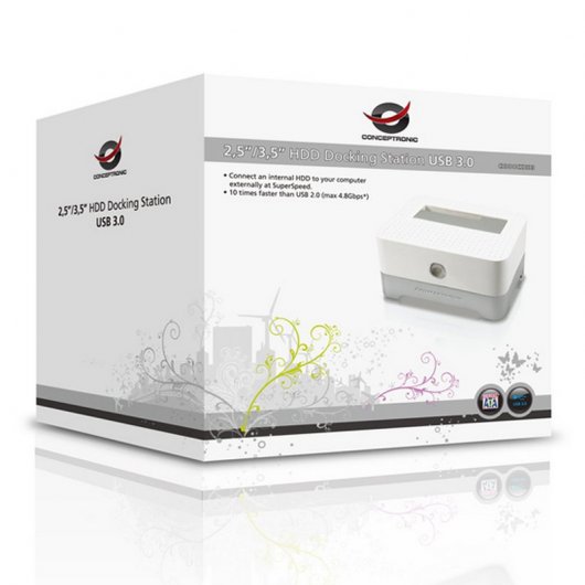 Conceptronic 2.5"/3.5" HD Docking Station USB 3.0