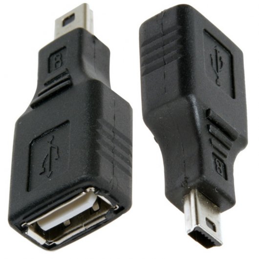 Adaptador Mini USB Macho a USB  Hembra