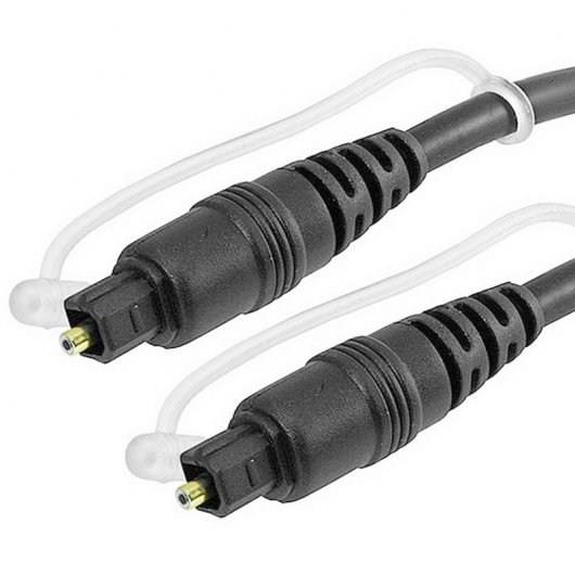 NEDIS Cavo Audio Ottico Toslink Maschio-maschio – 1 Metro, Rotondo, PVC Nero, Per Sistemi Home Cinema