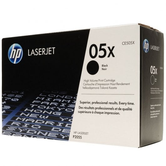 HP 05X Tóner Original Laserjet Negro