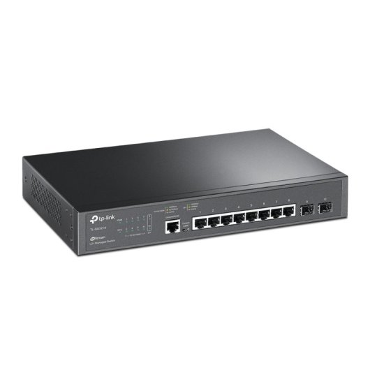 Switch gerenciado TP-Link TL-SG3210 8 portas Gigabit L2 Lite JetStream com 2 slots SFP