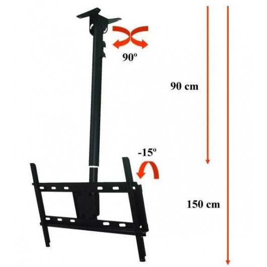 Soporte Televisión Techo VESA 75/100/200/400