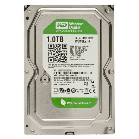 WD Green 1TB SATA3 64MB