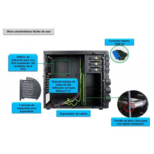 In Win Mana 134 Negra