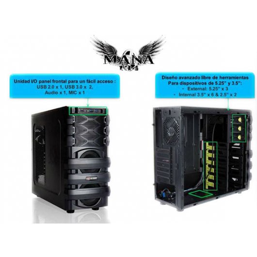 In Win Mana 134 Negra