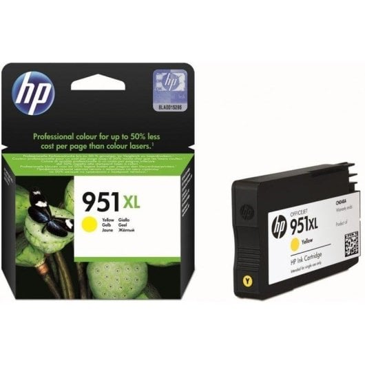 Cartucho de tinta HP 951XL Amarillo Alta Capacidad Original 1500 páginas
