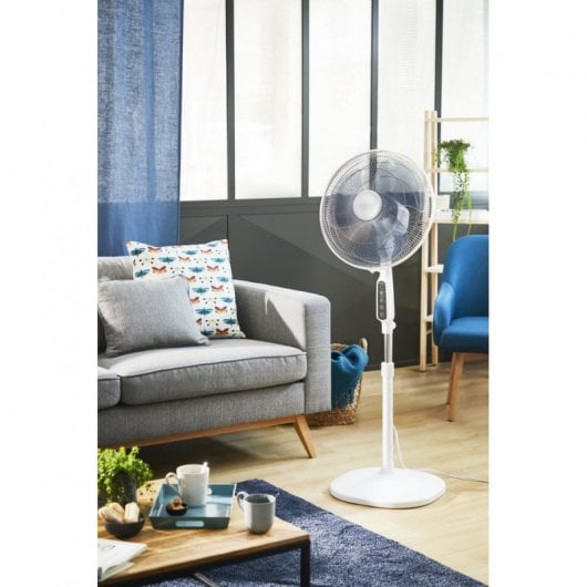 Rowenta Essential + Ventilateur Sur Pied Électronique Blanc