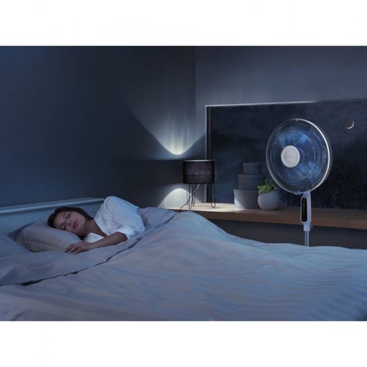 Rowenta Essential + Ventilateur Sur Pied Électronique Blanc