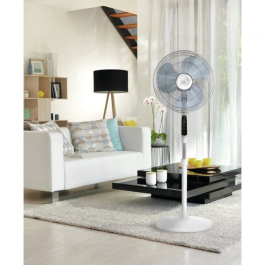 Rowenta Essential + Ventilateur Sur Pied Électronique Blanc