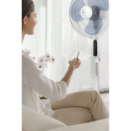 Rowenta Essential + Ventilateur Sur Pied Électronique Blanc