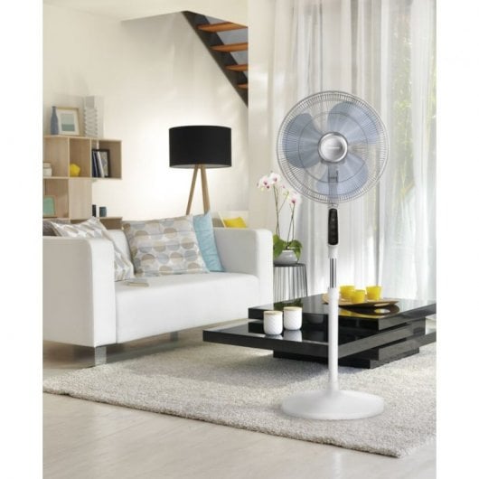 Rowenta Essential + Ventilateur Sur Pied Électronique Blanc