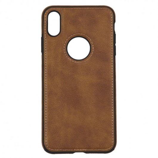 Funda Cuero Marrón para iPhone XS Max