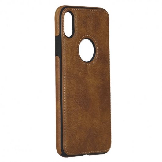 Funda Cuero Marrón para iPhone XS Max