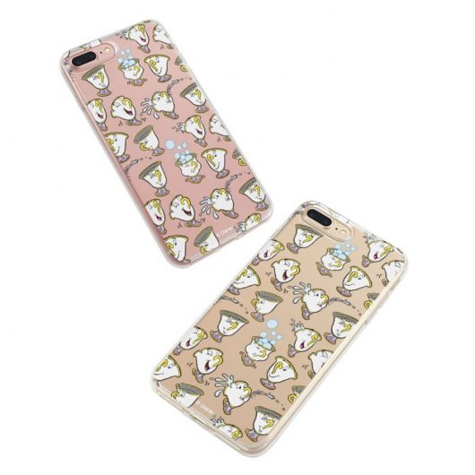 Funda Oficial Disney Chip Potts Siluetas Transparente para iPhone XS Max