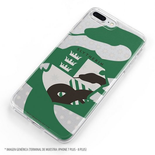 Funda Oficial de Harry Potter Slytherin Escudo Silueta para iPhone XS Max