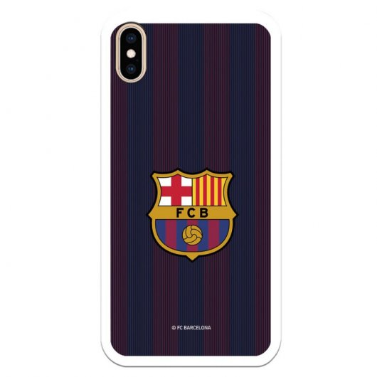 Fundadel Barcelona Rayas Blaugrana Licencia Oficial FC Barcelona para iPhone XS Max