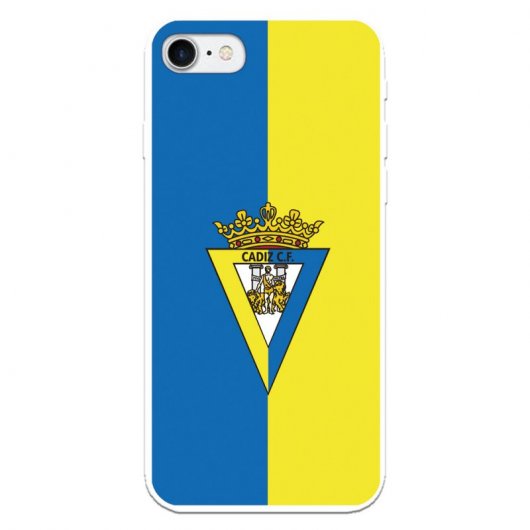 Funda del Cádiz Escudo Fondo Bicolor Licencia Oficial Cádiz CF para iPhone 8