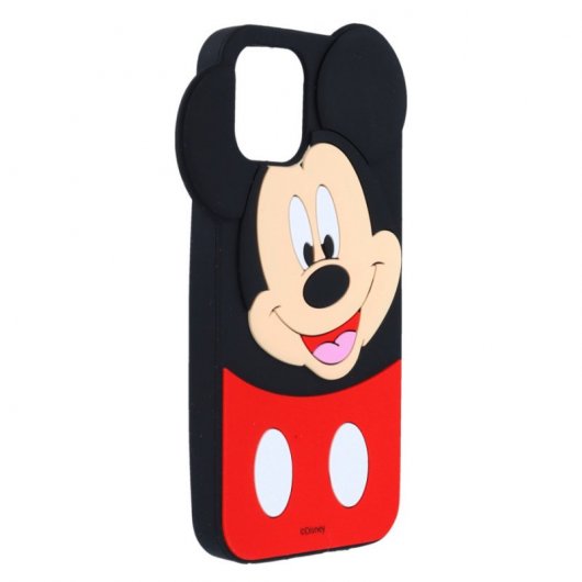 Funda Colgante Transparente Oficial de Disney Mickey y Minnie Beso Clásicos Disney para iPhone 12