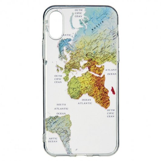 Funda Mapa del Mundo para iPhone XS