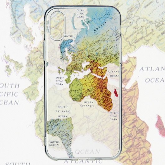 Funda Mapa del Mundo para iPhone XS