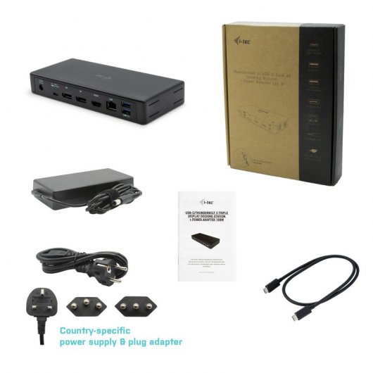 I-Tec Docking Station USB-C/DisplayPort/HDMI 4K/RJ-45