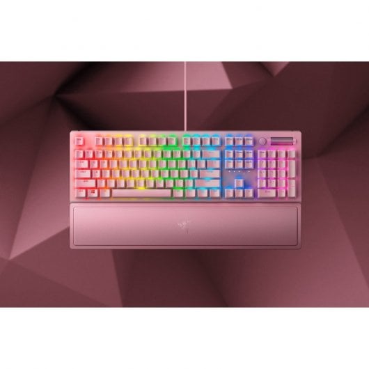 Tastiera da gioco Razer BlackWidow V3 USA Green Switch quarzo rosa