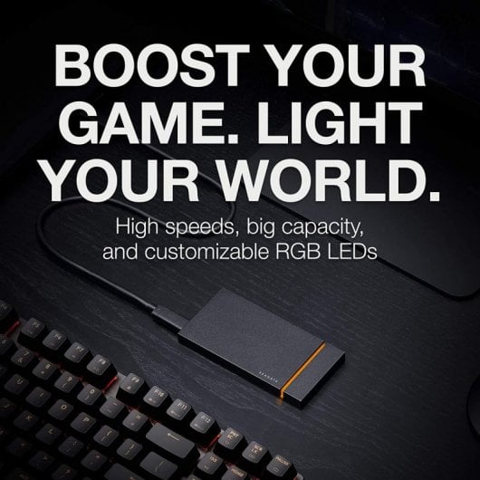 Seagate FireCuda Gaming SSD 500GB USB-C Negro