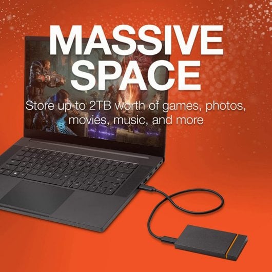 Seagate FireCuda Gaming SSD 500GB USB-C Negro