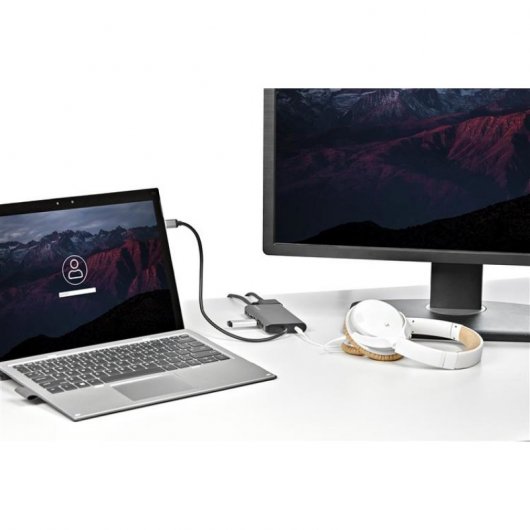 StarTech.com DKT30CHVAUSP laptop-dockingstation & portreplikator Kabelgebunden USB 3.2 Gen 1 (3.1 Gen 1) Type-C Schwarz, Grau