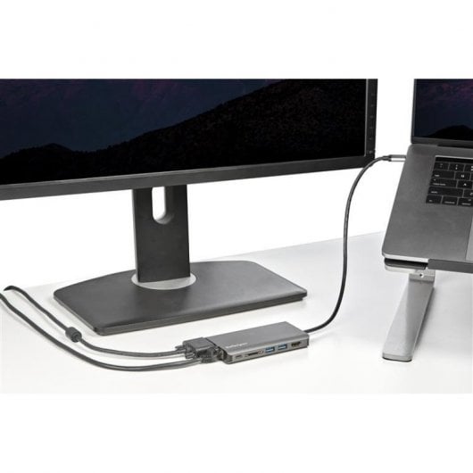StarTech.com DKT30CHVAUSP laptop-dockingstation & portreplikator Kabelgebunden USB 3.2 Gen 1 (3.1 Gen 1) Type-C Schwarz, Grau