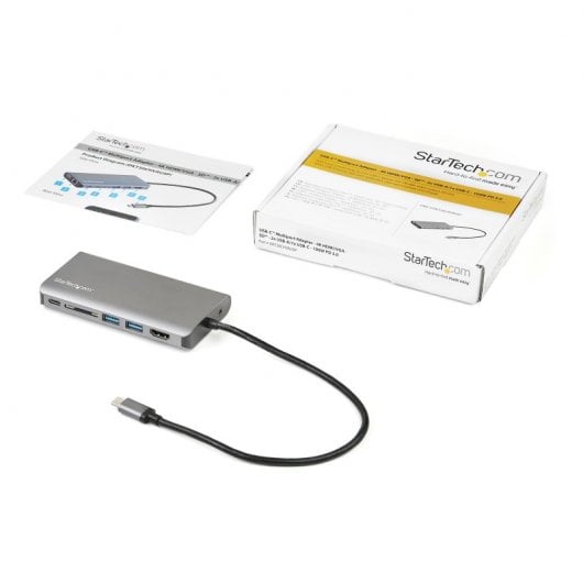StarTech.com DKT30CHVAUSP laptop-dockingstation & portreplikator Kabelgebunden USB 3.2 Gen 1 (3.1 Gen 1) Type-C Schwarz, Grau