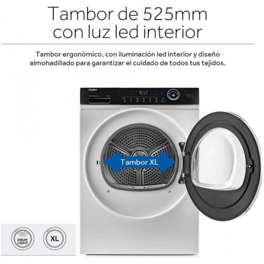 Haier HD100-A2979 Secadora Bomba de Calor Carga Frontal 10Kg A++ Blanca