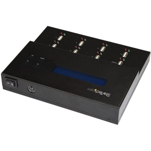 StarTech.com Duplicateur et Effaceur Autonome de 1 à 7 clés USB, Copieur de Plusieurs Clés USB, Copie Système et Fichier et Secteur par Secteur, 1,5 Go/min, Effacement en 3 Passes, Affichage LCD
