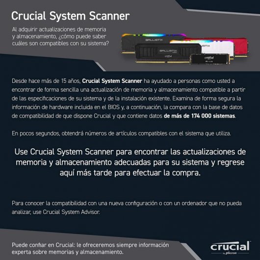 Crucial Ballistix DDR4 3600Mhz PC4-28800 32GB 2x16GB CL16