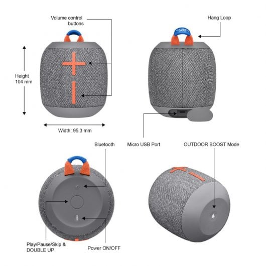 Ultimate Ears Wonderboom 2 Altavoz Bluetooth Gris