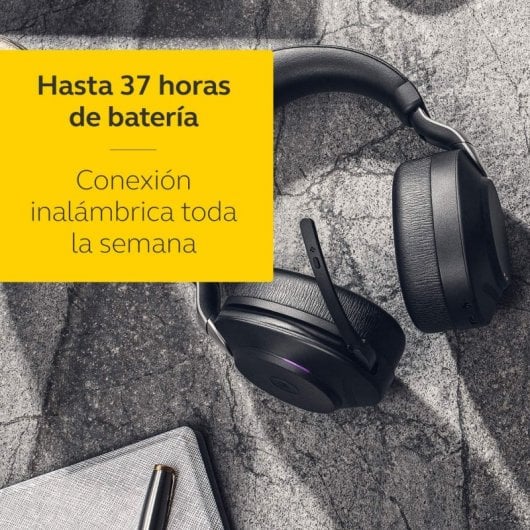 Jabra Evolve2 85 MS Teams Auriculares Bluetooth Negros