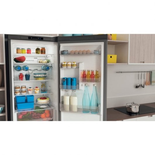 Indesit INFC9 TI22X Frigorífico Combinado E Aço Inoxidável